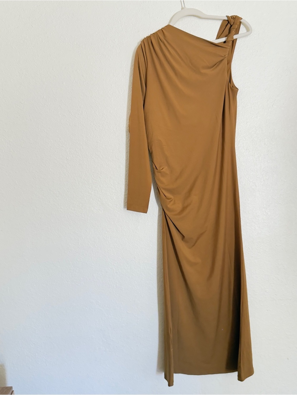 H&M DRAPED ONE-SHOULDER DRESS - Picture 12 of 16